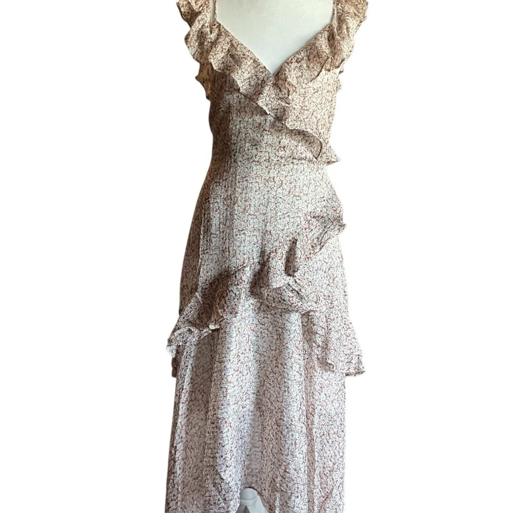 Floret Studios Asymmetrical Ruffle Dress in Cream Floral
NWOT - Picture 1 of 6